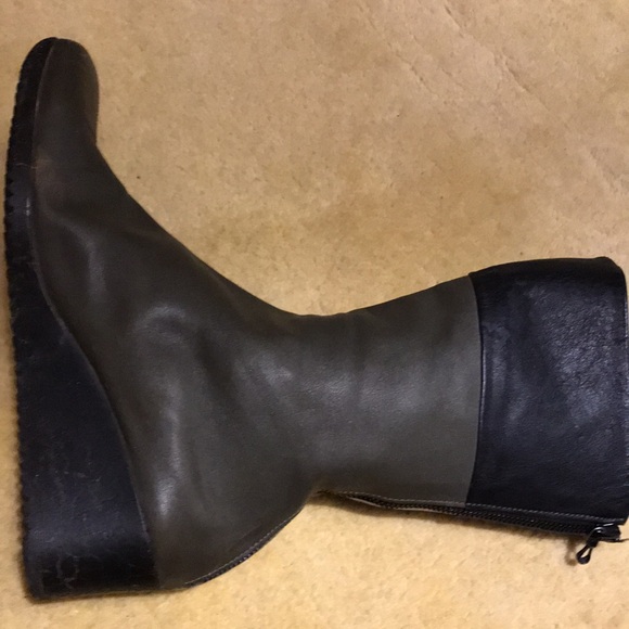 Arche Ankle Boot vintage 2001 size 9 or 9.5 Olive & Black leather - Picture 5 of 8